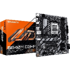 Материнская плата Gigabyte B840M D3HP, AM5, AMD B840, 4xDDR5, 4xSATA, 2xM.2, 1xPCIe 4.0 x16, 1xPCIe x1, 1xHDMI, 2xDP, 1x1Gb LAN, 1xUSB-C 5Gbps, 1xUSB-A 5Gbps, 1xUSB-A 10Gbps, 3xUSB-A 2.0, 3x3.5 мм, 7.1, mATX