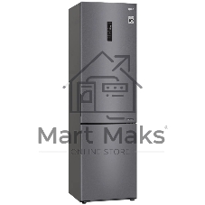 Холодильник LG GA-B509CLSL графитовый двухкамерный 277/107л морозилка снизу, No Frost