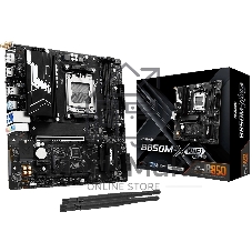 Материнская плата ASROCK B850M-X WIFI R2.0, AM5, AMD B850, 2xDDR5, 4xSATA, 2xM.2, 1xPCIe 5.0 x16, 1xPCIe 4.0 x4, 1xPCIe 3.0 x1, 1xDP, 1xHDMI, 1x2.5Gb LAN, Wi-Fi 6E, BT 5.2, 1xUSB-C 5Gbps, 3xUSB-A 5Gbps, 2xUSB-A 2.0, 3x3.5 мм, 7.1, mATX
