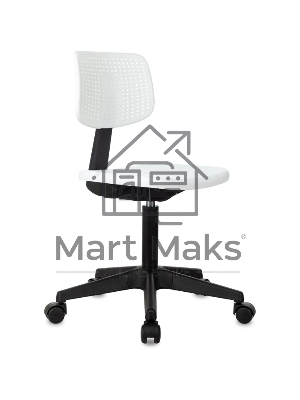 Кресло детское Бюрократ CH 200 белый пластик крестов. пластик