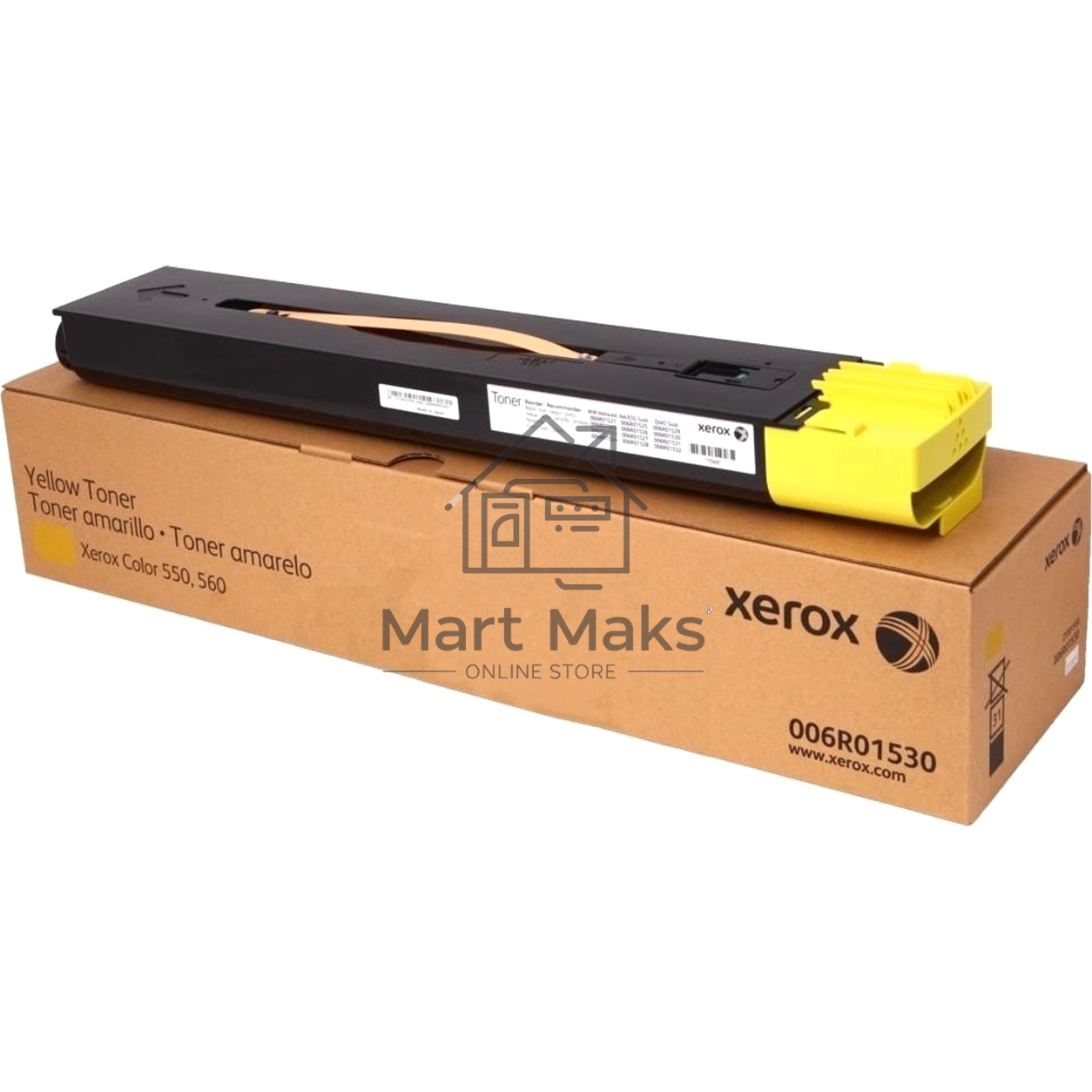 Картридж лазерный XEROX 006R01530 желтый для Colour 550/560 (34 000 отпечатков) GMO