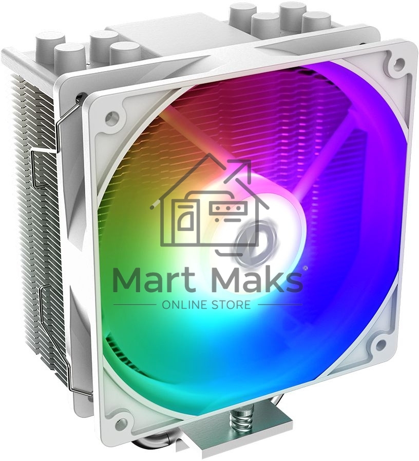 Кулер ID-COOLING SE-214-XT ARGB белый 120мм алюминий+медь 1500rpm 27db 4-pin 180W 150мм