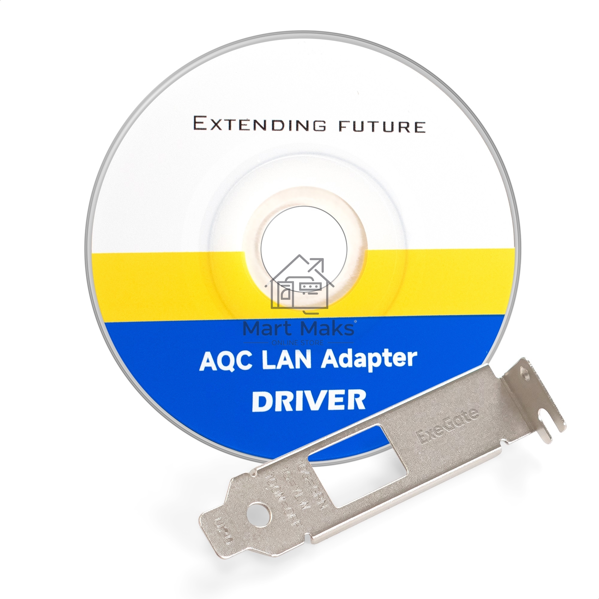 Сетевой адаптер ExeGate EXE-107S (PCI-E x4 v3.0, 1xRJ45, UTP 100Mbps/1000Mbps/2.5Gbps/10Gbps Marvell AQC107S)