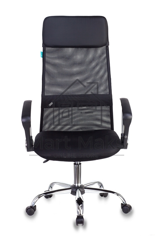 Кресло руководителя Бюрократ KB-6N/SL/B/TW-11 TW-01 TW-11 черный, сетка, крестовина хром