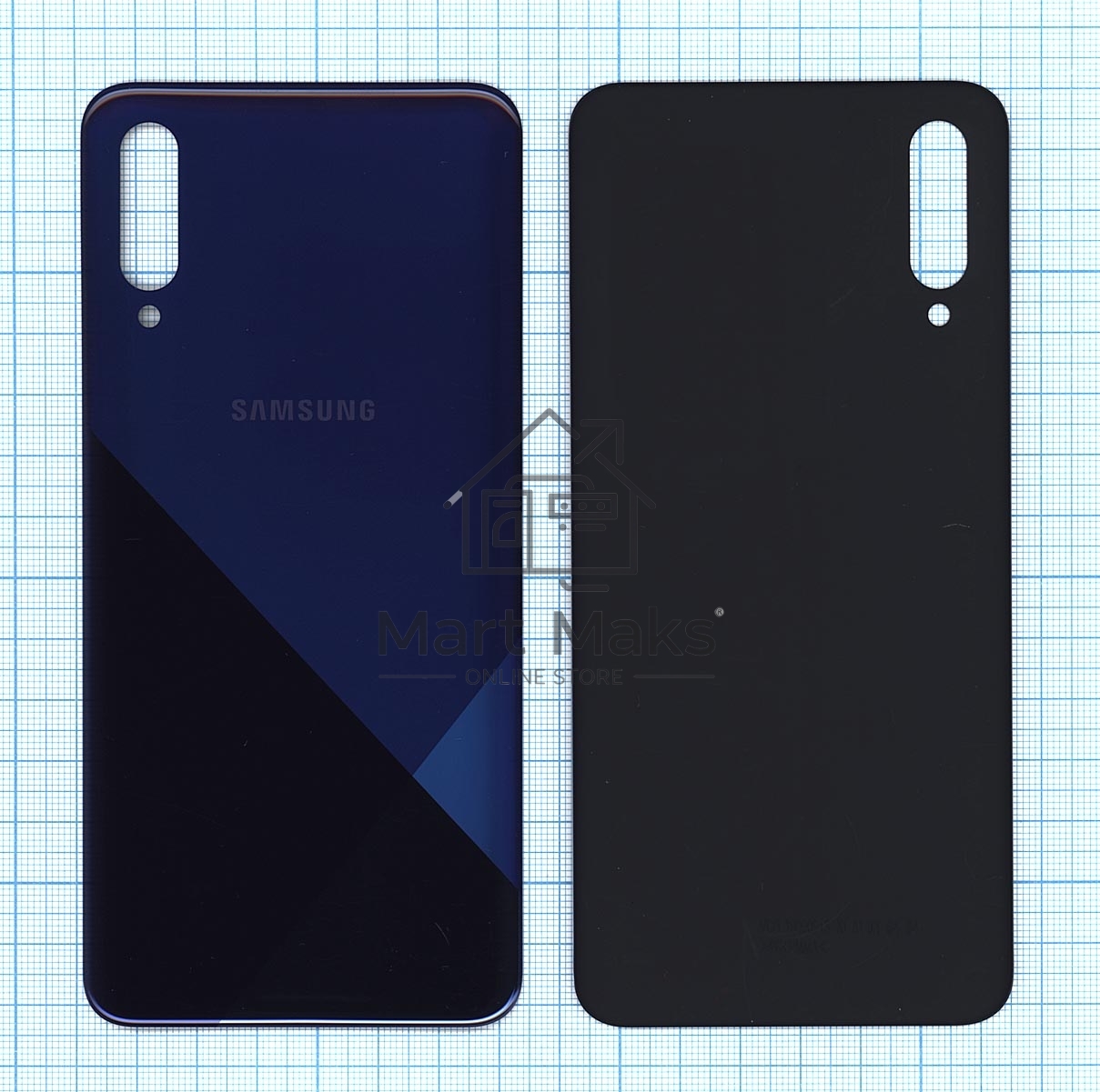 Задняя крышка для Samsung A307F Galaxy A30S (2019) синяя