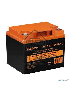 Аккумуляторная батарея ExeGate HR 12-40 (12V 40Ah, под болт М6)