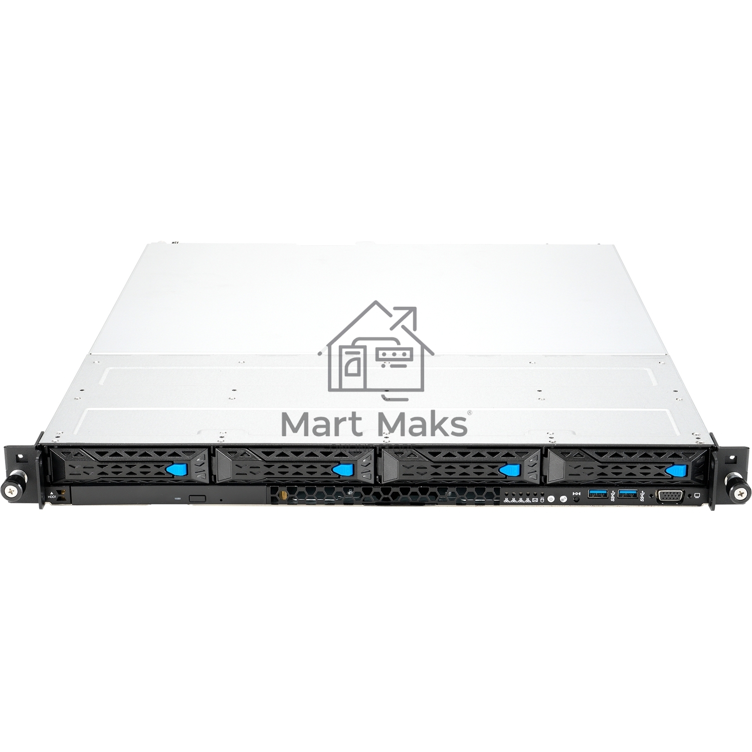 Платформа Asus RS300-E11-RS4 1U, LGA1200, 4xDDR4, 4x3.5 (1xSFF8643, 2xOcuLink on the backplane,), DVDRW, 2x1GbE, 1xM.2 SATA/PCIE 2280, optional ASMB10-iKVM, HDMI (from CPU), 2x450W