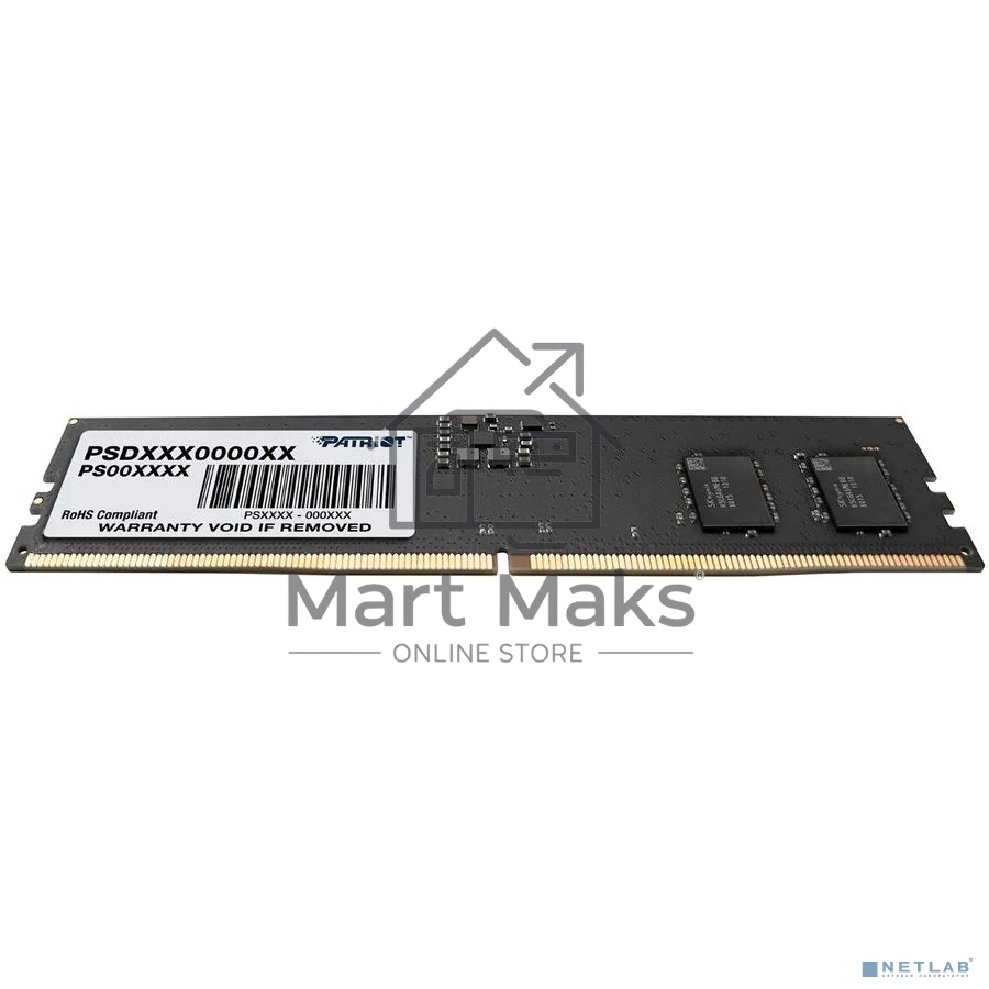 Оперативная память Patriot Signature, DDR5, 32GB (1x32 GB), 5600 MHz, CL46, DIMM