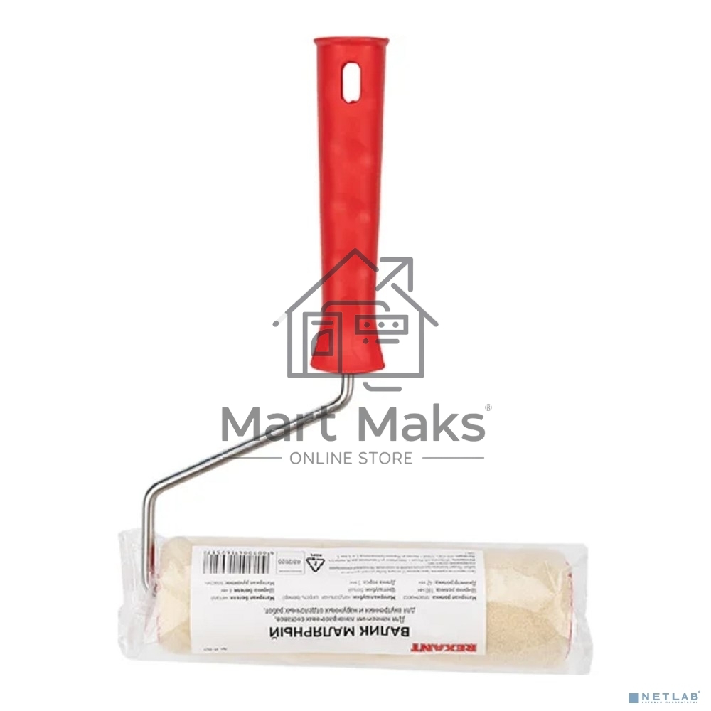 Валик Rexant велюр, ворс 5 мм, ширина ролика 180 мм, Ø 42 мм, бюгель 6 мм