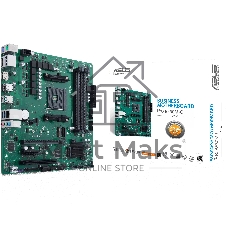 Материнская плата ASUS PRO B550M-C/CSM, AM4, AMD B550, 4xDDR4, 4xSATA, 2xM.2, 1xPCIe 4.0 x16, 1xPCIe 4.0 x4, 1xHDMI, 2xDP, 1x1Gb LAN, 1xUSB-C 10Gbps, 1xUSB-A 10Gbps, 2xUSB-A 5Gbps, 2xUSB-A 2.0, 3x3.5 мм, 7.1, mATX