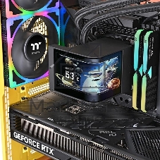 Система водяного охлаждения Thermaltake MAGCurve 360 Ultra ARGB Soc-AM5/AM4/1200/1700/1851 черный 4-pin 32.8-35.1dB Al LCD Ret (CL-W453- PL12SW-A)