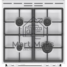 Плита газовая Gorenje GG6A10WFFM белый, конфорок 4 шт, духовка 72 л, 60 см x 85 см x 60 см