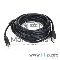 Кабель Gembird CCF-USB2-AMBM-10 USB 2.0 кабель PRO для соед. 3.0м AM/BM позол.конт., фер.кол., пакет