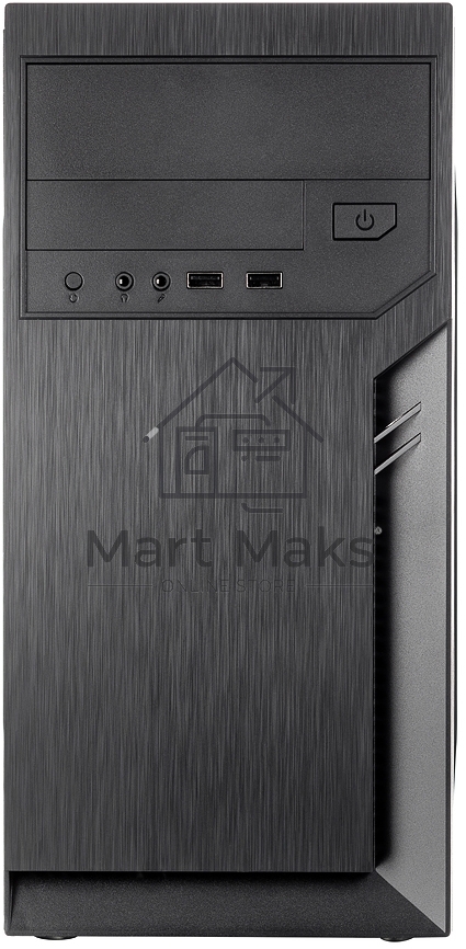 Компьютерный корпус Foxline FL-702, mATX, 1x5.25EXT, 1x3.5EXT, 2x3.5INT, 2xUSB3.0, HDA, w/o FAN, w/450W ATX PSU, w/1.2m EU pwr cord