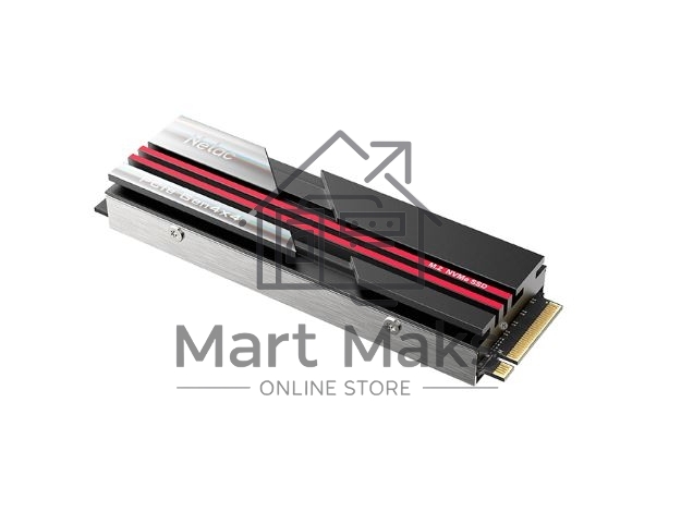 Накопитель SSD Netac NV7000, 2Tb, M.2 2280, PCIe 4.0 x4, NVMe, R/W 7200/6800, с радиатором
