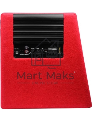 Сабвуфер автомобильный Ural АС-У12А КРАСНЫЙ 300Вт активный (30см/12