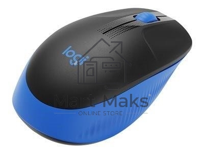 Мышь беспроводная Logitech M190 черный/синий, 1000 dpi, радиоканал, USB, кнопки - 3