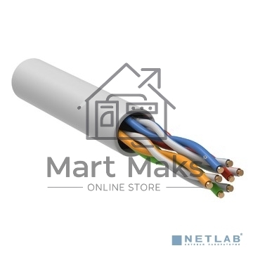 Кабель витая пара U/UTP кат.5e 4х2х24AWG solid LSZH GENERICA бел. 305м (м) ITK
