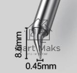 Жало для индукционных паяльников Fnirsi F245 HS02A-JS