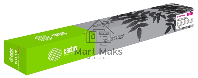 Картридж лазерный Cactus CS-EXV54M пурпурный (8500стр.) для Canon ImageRunner C3025 MFP/ C3025i MFP