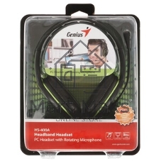 Гарнитура Genius HS-400A черный, проводная