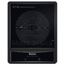 Плита настольная электрическая Blackton Bt IC132C Black, индукционная, 2000 Вт, тип управления: электронное, количество автоматических программ: 5, размер варочной поверхности: 190 мм, материал корпуса: пластик, керамика, автоотключение при снятии посуды, максимальный вес: 15 кг, нескользящие ножки, длина шнура: 1.2 м