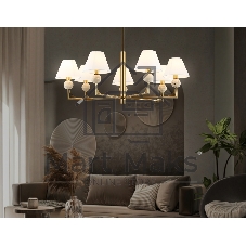 Люстра Ambrella light LH75162/7 BS/FR латунь/белый матовый E14*7 max 40W D890*580