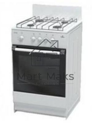 Плита газовая Darina S4 GM 441 101 белый, конфорок 4 шт, духовка 50 л, 50 см x 85 см x 51 см