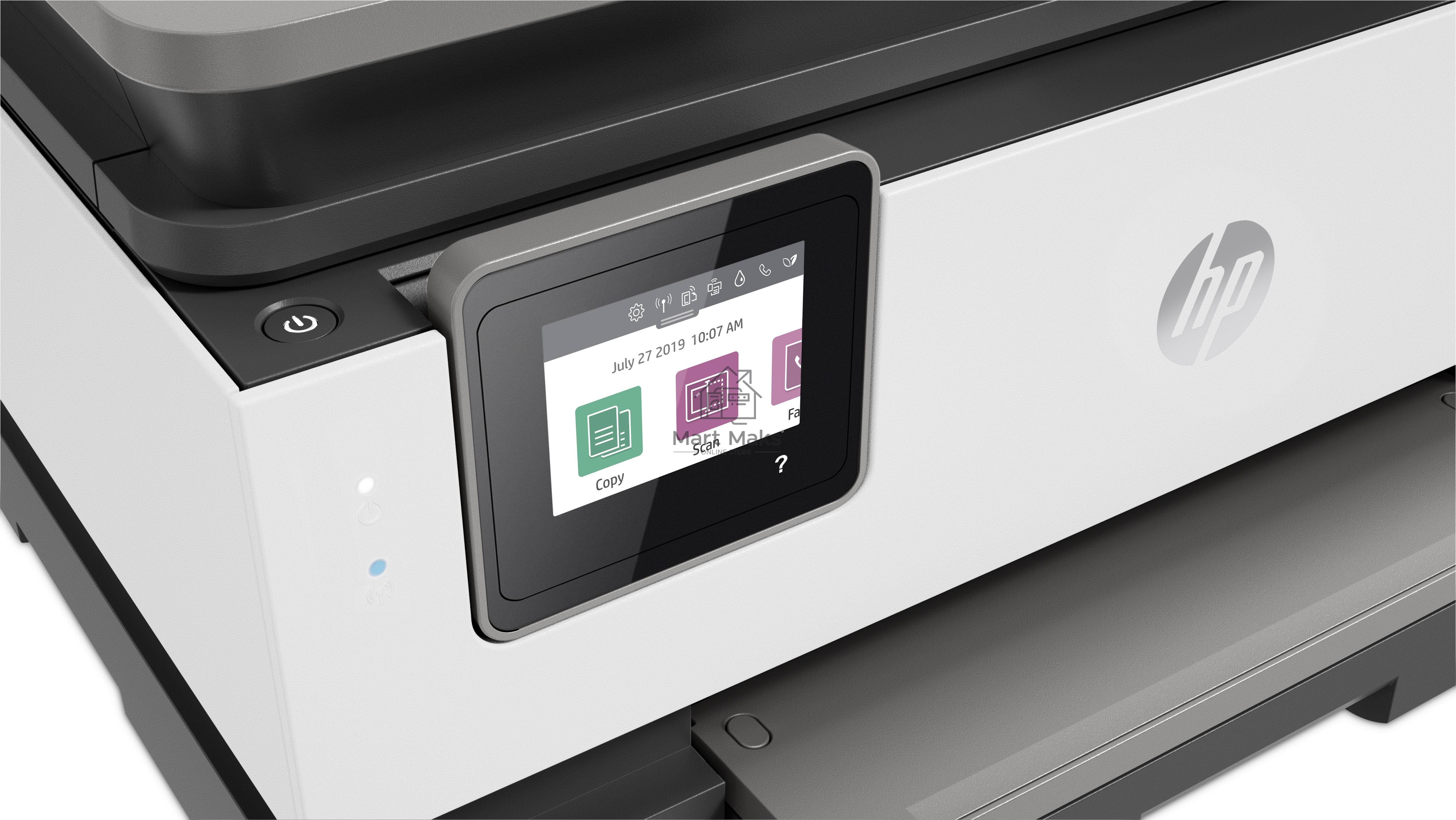 МФУ струйный HP OfficeJet 8023 (1KR64B), A4, цвтной, печ. до 20 стр/мин. (ч/б), до 10 стр/мин. (цвет), скан. до 8 стр/мин. (ч/б) 3.5 стр/мин. (цвет), 1200 x 1200 dpi, USB, RJ-45, Wi-Fi, Air Print
