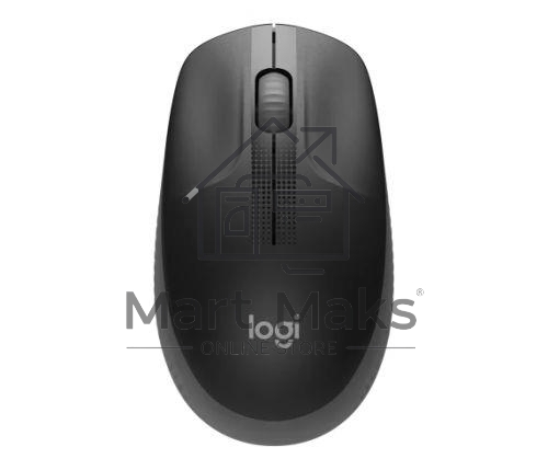 Мышь беспроводная Logitech M190 черный, 1000 dpi, радиоканал, USB, кнопки - 3