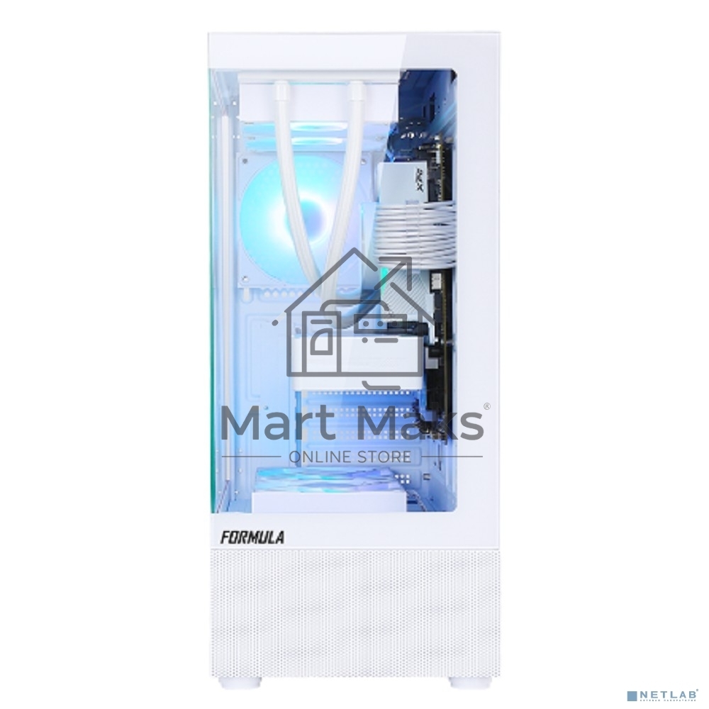 Компьютерный корпус AeroCool / Formula Crystal Z1 PLUS белый без БП ATX 2xUSB2.0 1xUSB3.0 1xUSB3.1 audio bott PSU