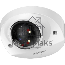 Уличная мини-купольная IP-видеокамера SmartDualLight Dahua DH-IPC-HDBW2449FP-AS-IL-0280B 4Мп, 1/2.9” CMOS, объектив 2.8мм, видеоаналитика, микрофон, ИК 30м, LED 30м, IP67, металл