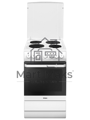 Плита электрическая Hansa FCEW54120 белый, конфорок 4 шт, духовка 62 л, 50 см x 85 см x 60 см