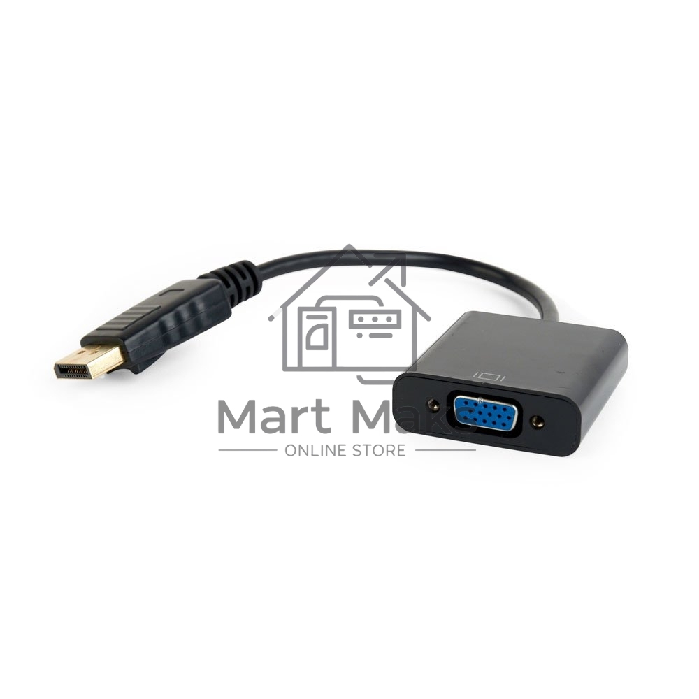 Переходник DisplayPort - VGA Cablexpert A-DPM-VGAF-02, 20M/15F, кабель 15см, пакет