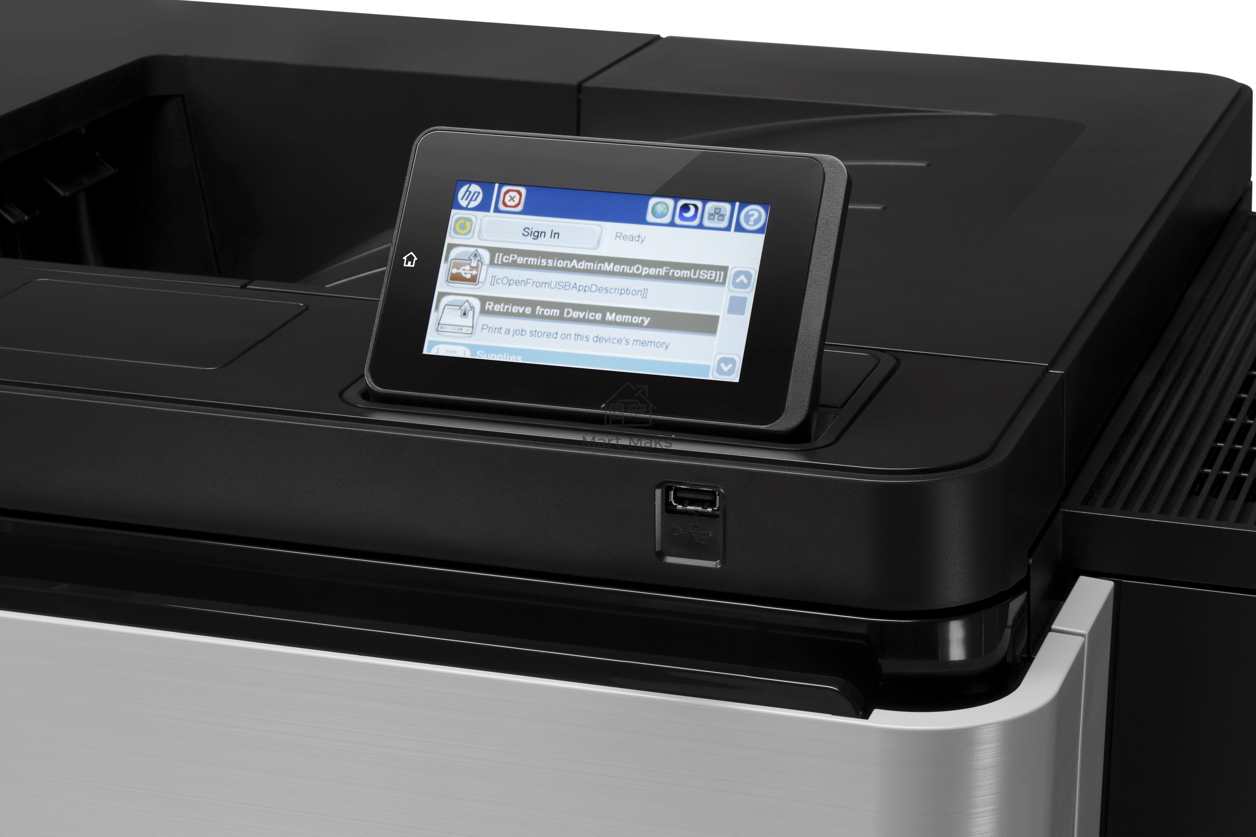 Принтер лазерный HP LaserJet Enterprise 800 M806dn (CZ244A), A3, ч/б, печ. до 56 стр/мин., 1200 x 1200 dpi, USB, RJ-45, Air Print