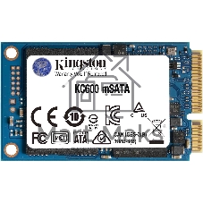 Накопитель SSD Kingston KC600, 512Gb, mSATA, R/W 550/520