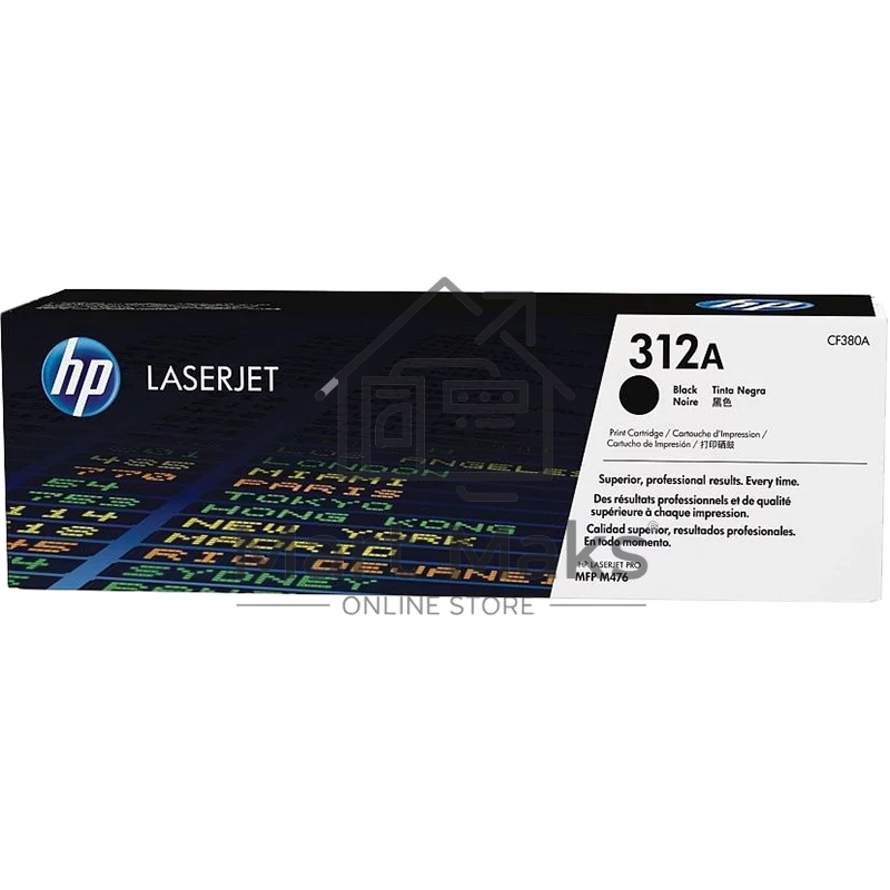 Тонер Картридж HP 312A CF380A черный для HP CLJ Pro M476 (2400стр.)