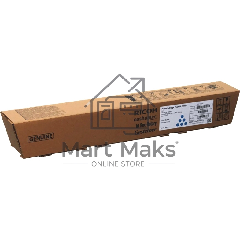 синий тонер стандартный Ricoh 842461 M C2000L (2.5К) Print Cartridge Cyan M C2000L