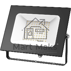 Прожектор светодиодный GAUSS 613527170 LED 70W 4450lm IP65 3000К черный 1/24