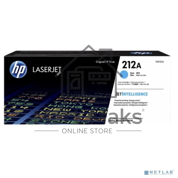 Картридж лазерный Cartridge HP 212A для CLJ Enterprise M554/M555/M578, голубой ( 4 500 стр.)