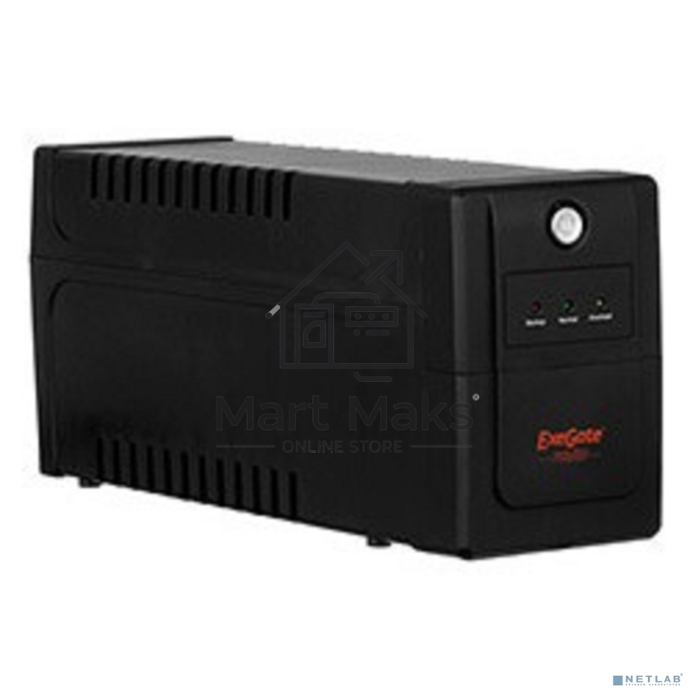 Источник бесперебойного питания ExeGate EP285472RUS Power Back BNB-850.LED.AVR.C13.RJ.USB <850VA/480W, LED, AVR,4*IEC-C13, RJ45/11, USB, Black>