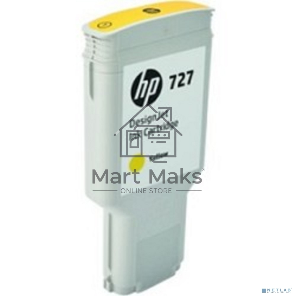 Картридж струйный HP 727 с желтыми чернилами для принтеров Designjet, 300 мл