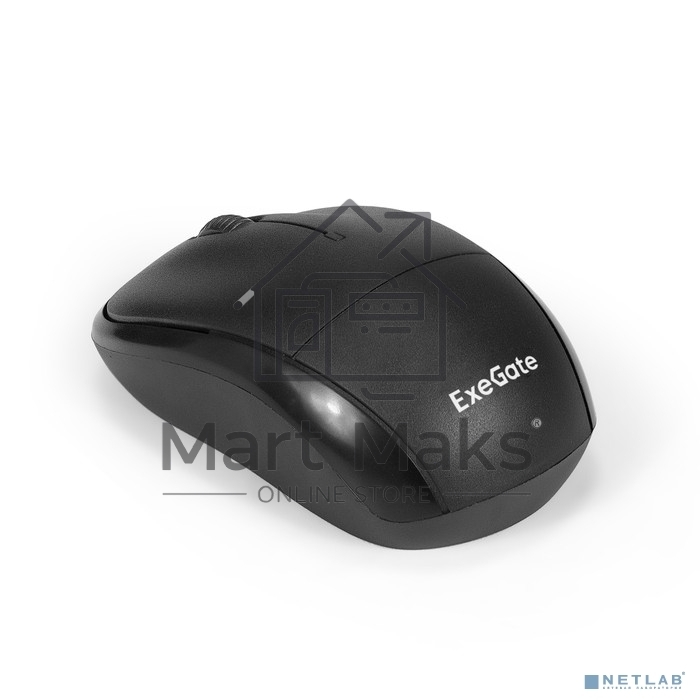 Мышь беспроводная ExeGate Professional Standard SR-9065 черный, 1000 dpi, радиоканал, USB, кнопки - 3