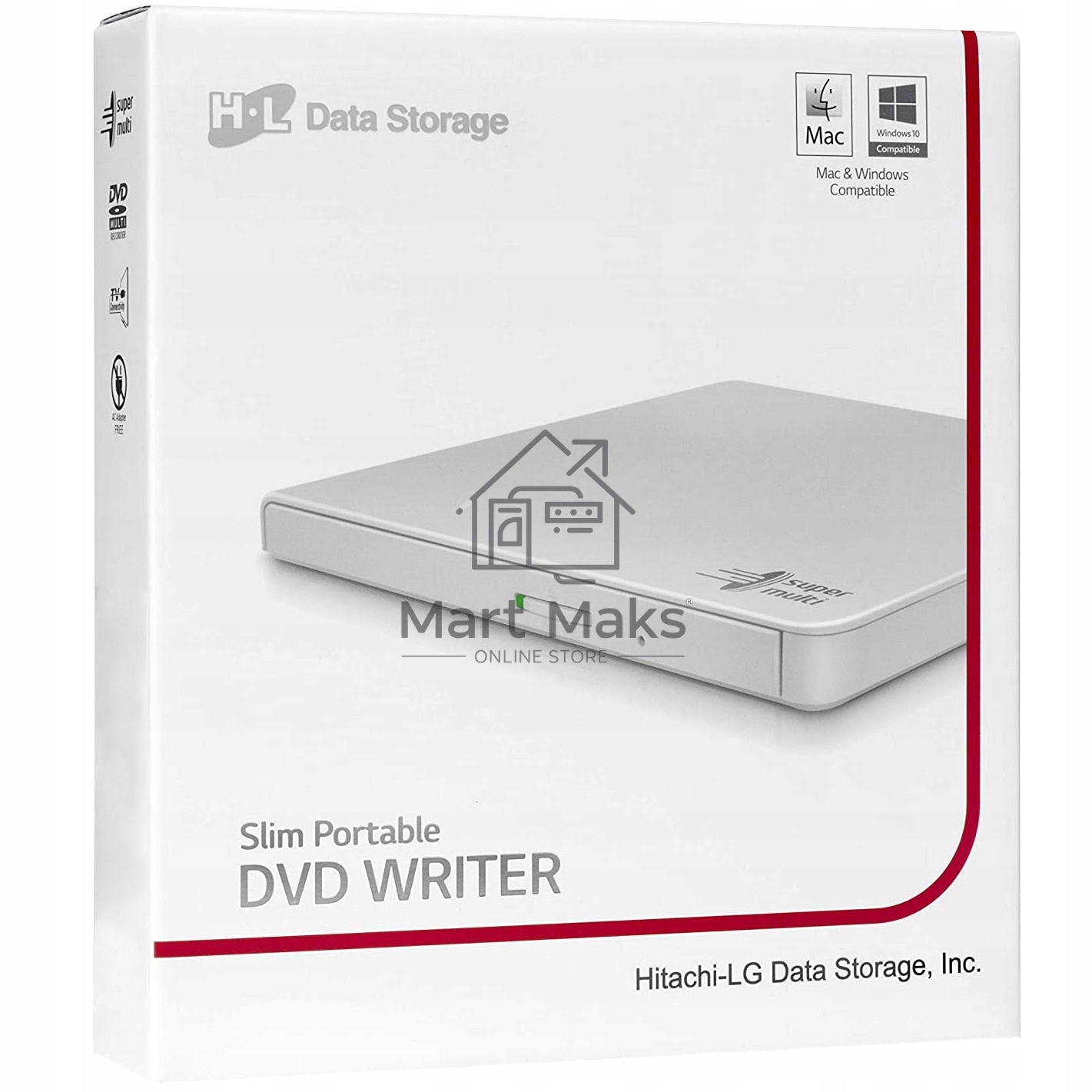 Привод DVD-RW LG GP57EW40 белый USB slim внешний RTL