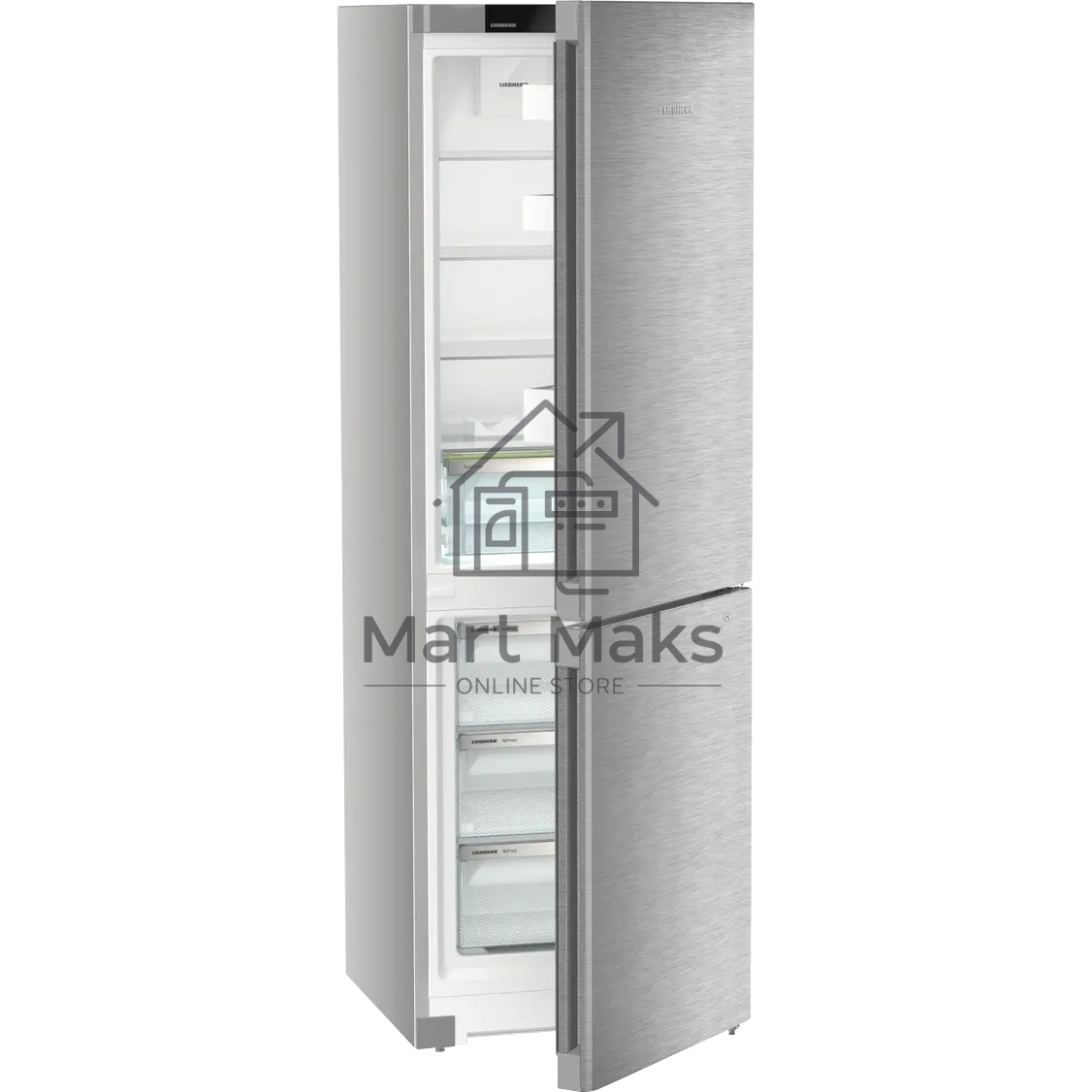 Холодильник Liebherr CNsdc 5203-22 001 серебристый двухкамерный 225/94 л морозилка снизу, No Frost