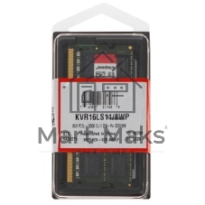 Оперативная память Kingston ValueRAM, DDR3L, 8GB (1x8GB), 1600MHz, CL11, SO-DIMM