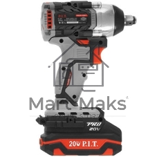 Гайковерт P.I.T. PIW20H-300B/1 аккум. патрон:квад.1/2