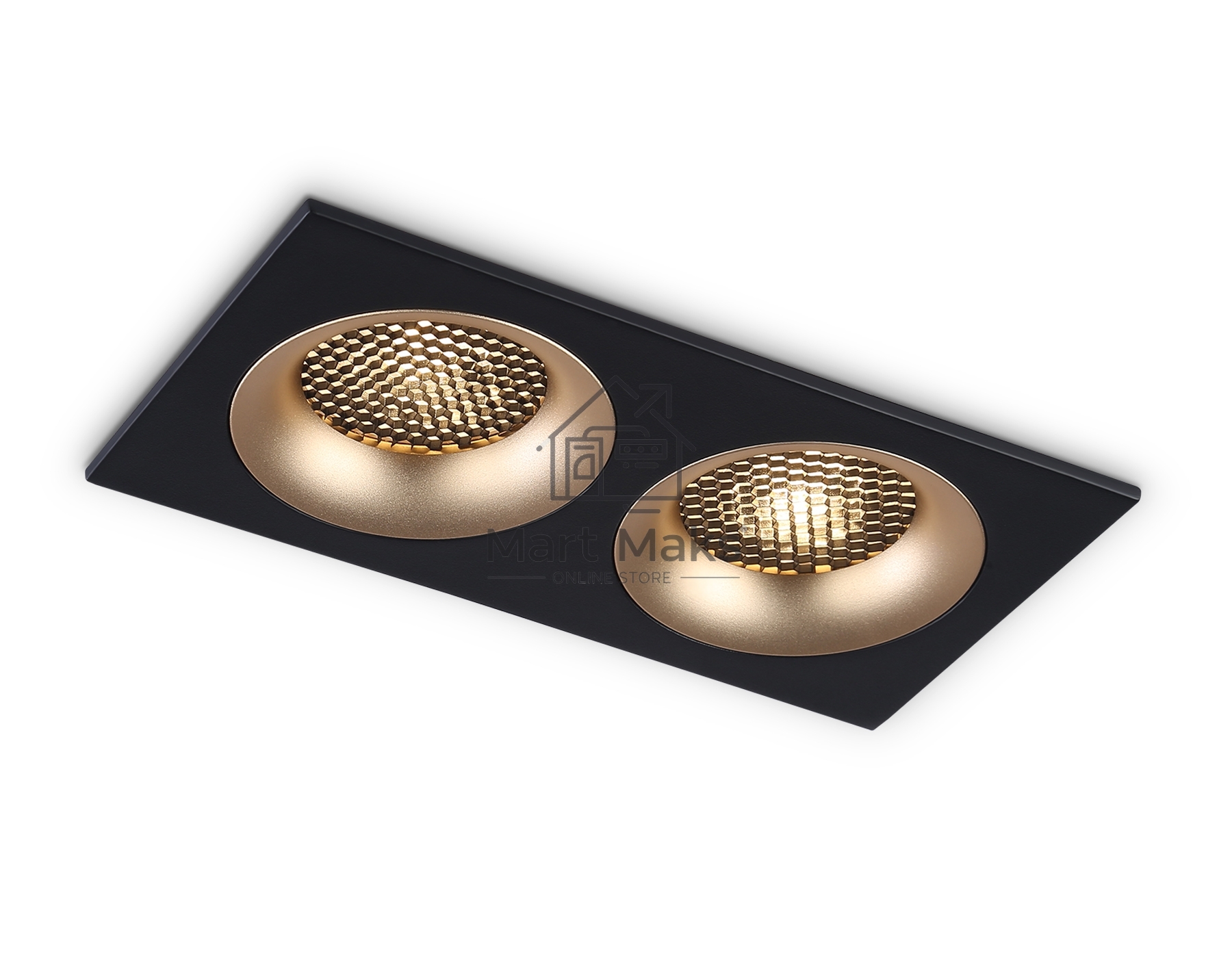 Светильник Ambrella light TN102735/2 BK/GD черный/золото GU5.3 175*92*23