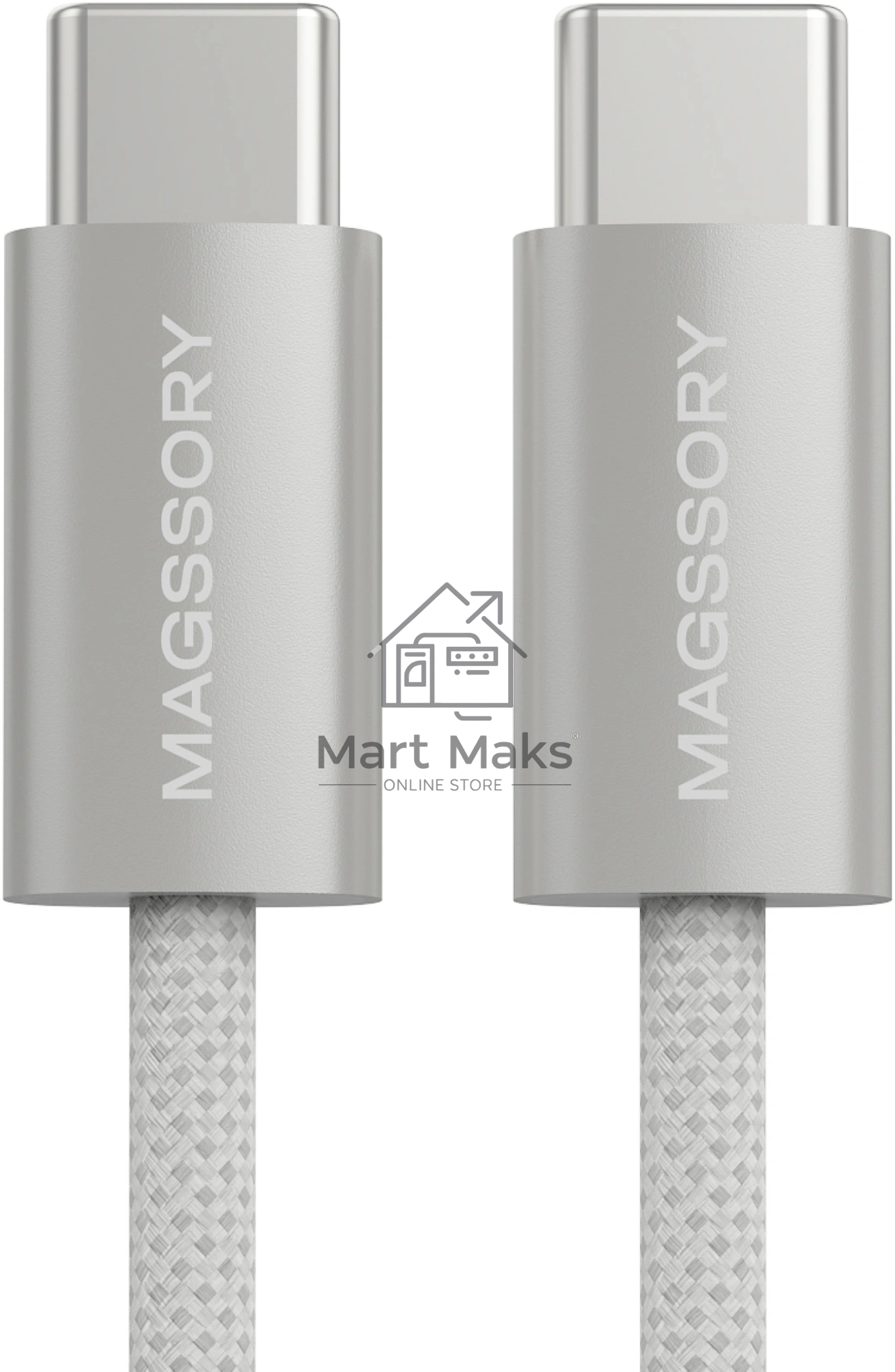 Кабель Magssory CBL002 USB Type-C (m)-USB Type-C (m) 1.5м белый коробка