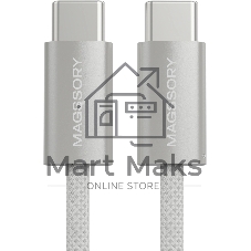 Кабель Magssory CBL002 USB Type-C (m)-USB Type-C (m) 1.5м белый коробка